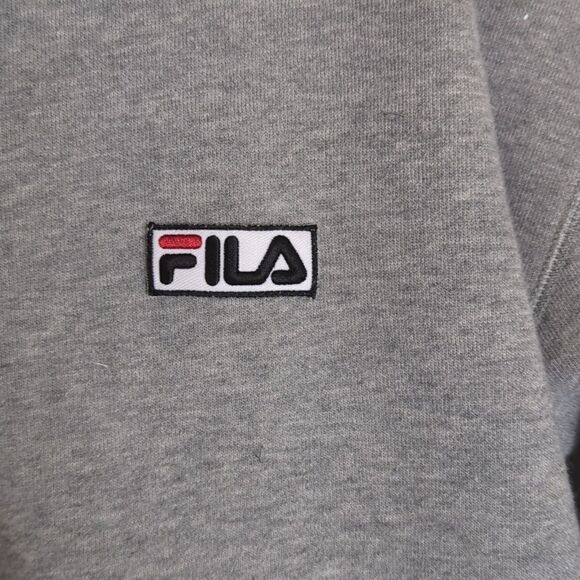 FILA 1/4 Zip Gray Mock Turtleneck Sweatshirt XXL - Picture 1 of 7